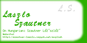 laszlo szautner business card